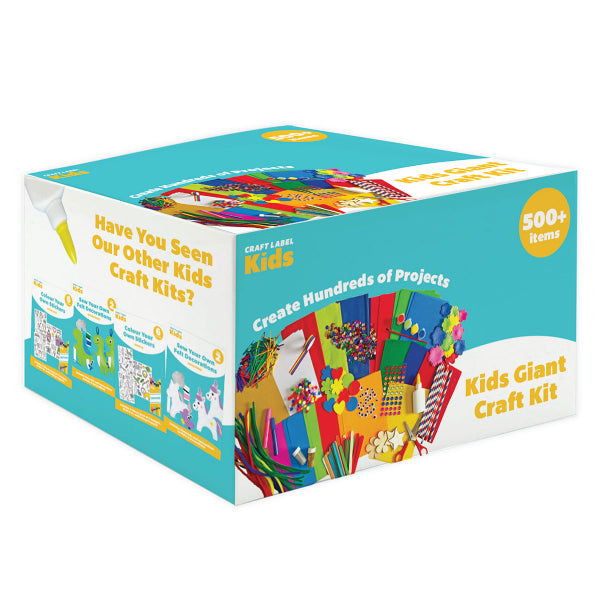 Kids Giant Craft Kit - 500 Assorted Pieces