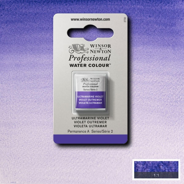 Winsor et Newton - Half Pan de l'aquarelle des artistes professionnels - HP - Ultramarine Violet