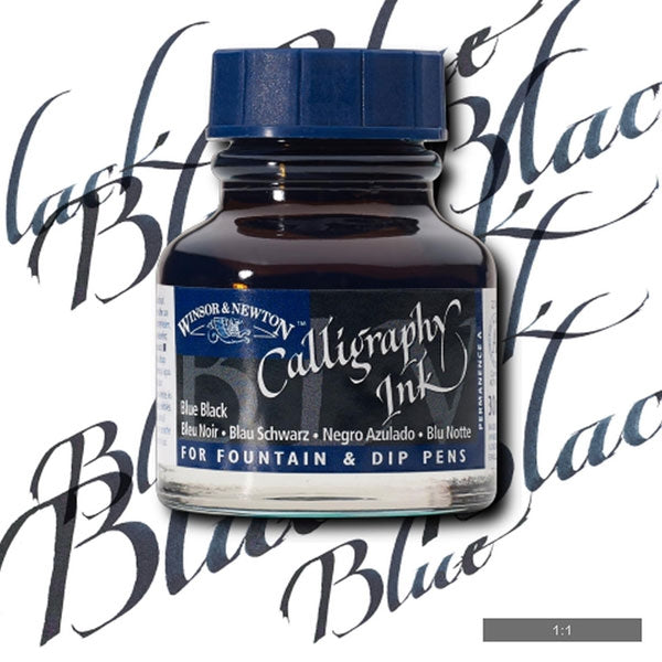 Winsor en Newton - kalligrafie -inkt - 30 ml - blauw zwart