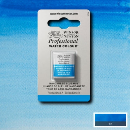 Winsor et Newton - Half Pan de l'aquarelle des artistes professionnels - HP - Blue de manganèse
