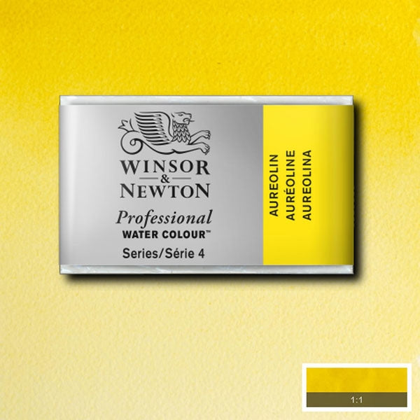 Winsor et Newton - Aquarement des artistes professionnels Pan entière - WP - Aureolin