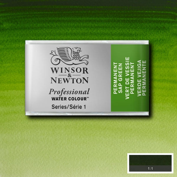 Winsor en Newton - Professional Artists 'Aquaror Whole Pan - WP - Permanent Sap Green