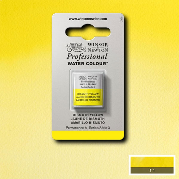 Winsor et Newton - Half Pan de l'aquarelle des artistes professionnels - HP - Bismuth Yellow