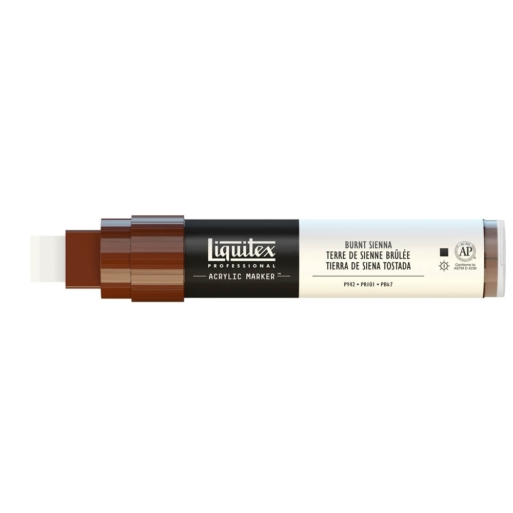 Liquitex - marker - 8-15 mm - verbrand sienna