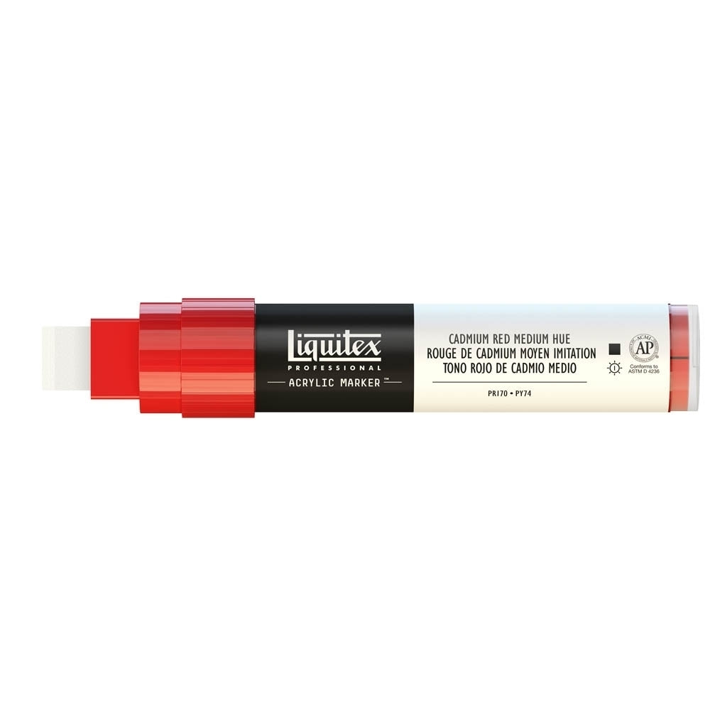 Liquitex - marcatore - 8-15 mm - tonalità di mezzo rosso cadmio