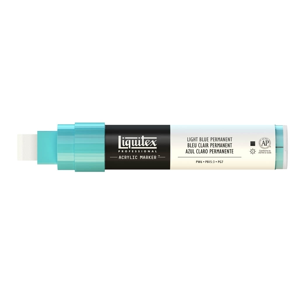 Liquitex - marker - 8-15 mm - lichtblauw permanent