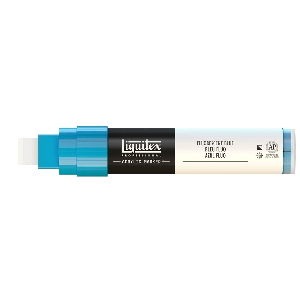 Liquitex - Marqueur - 8-15 mm - bleu fluorescent