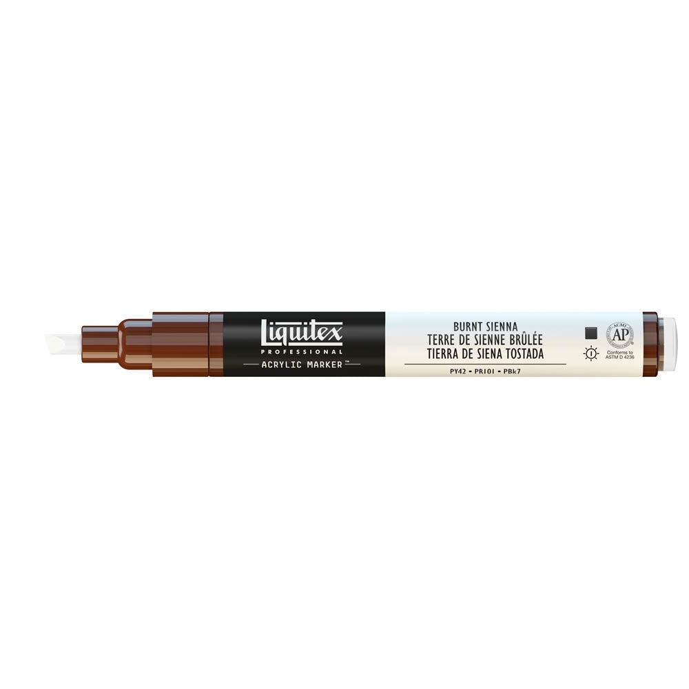 Liquitex - marker - 2-4 mm - verbrand sienna