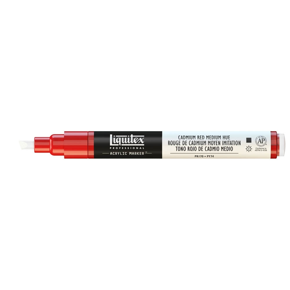 Liquitex - marcatore - 2-4 mm - tonalità media rossa cadmio