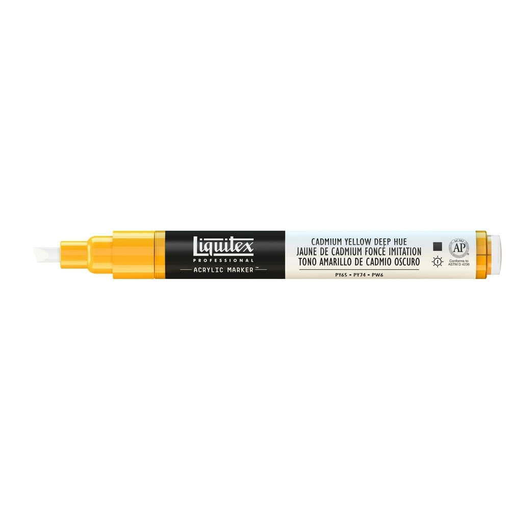 Liquitex - marcatore - 2-4 mm - tonalità profonda giallo cadmio