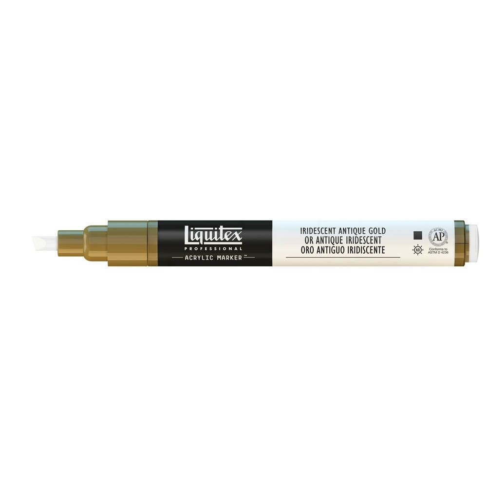 Liquitex - Marker - 2-4 mm - schillerndes antikes Gold