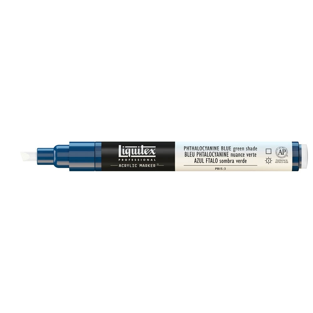 Liquitex - Marker - 2-4 mm - Phthalocyaninblau (grüner Schatten)