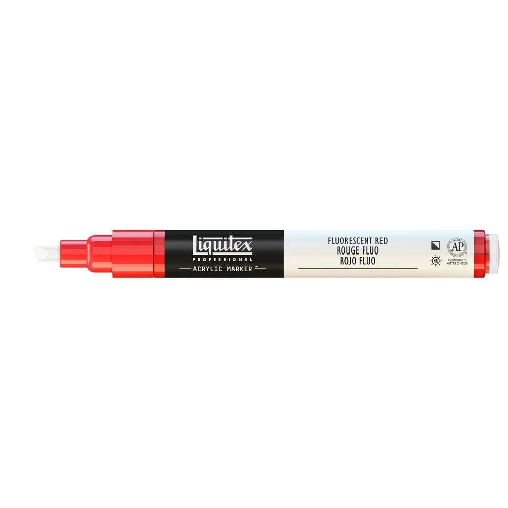 Liquitex - Marker - 2-4 mm - Fluorescerend rood