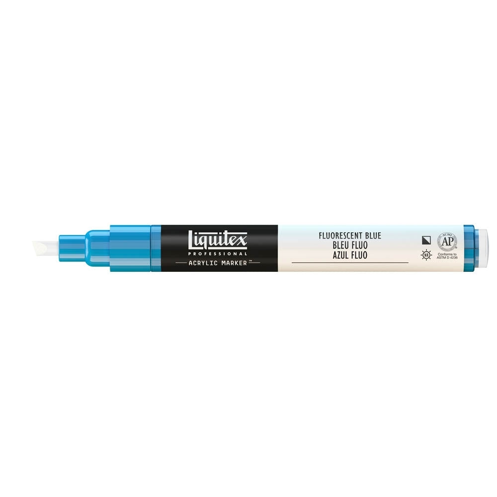 Liquitex - Marker - 2-4 mm - Fluorescent Blauw