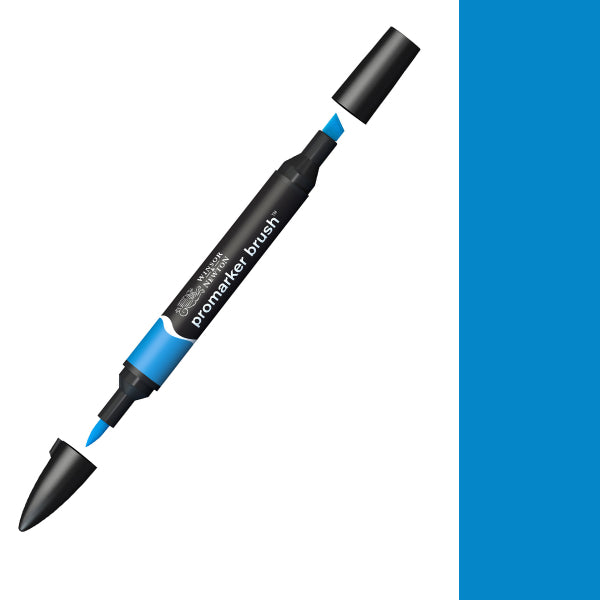 Winsor & Newton - Promarker Brush - Azure Blue - BrushMarker