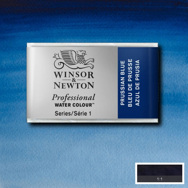 Winsor and Newton - Professional Artists' Watercolour Whole Pan - WP - Prussian Blue