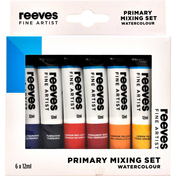 Reeves - Set de mélange d’aquarelle Fine Artist 5 tubes de 12 ml