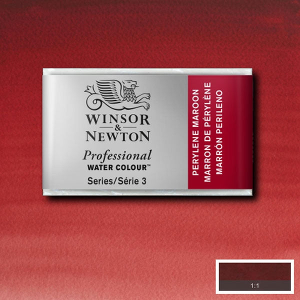 Winsor and Newton - Professional Artists' Watercolour Whole Pan - WP - Perylene Maroon