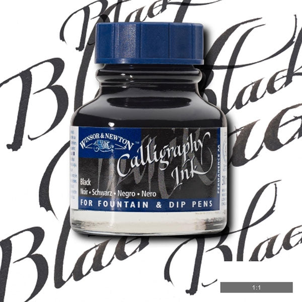 Winsor und Newton - Kalligraphie -Tinte - 30 ml schwarz
