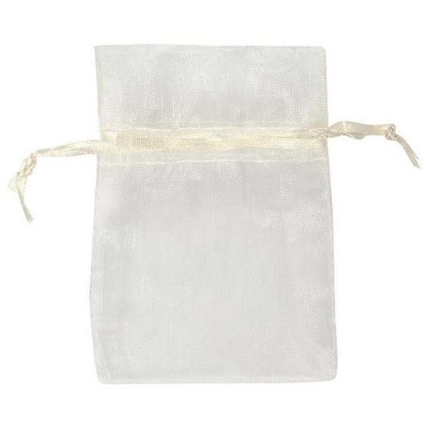 Create Craft - Organza Bags 7x10cm 10pieces Off-White