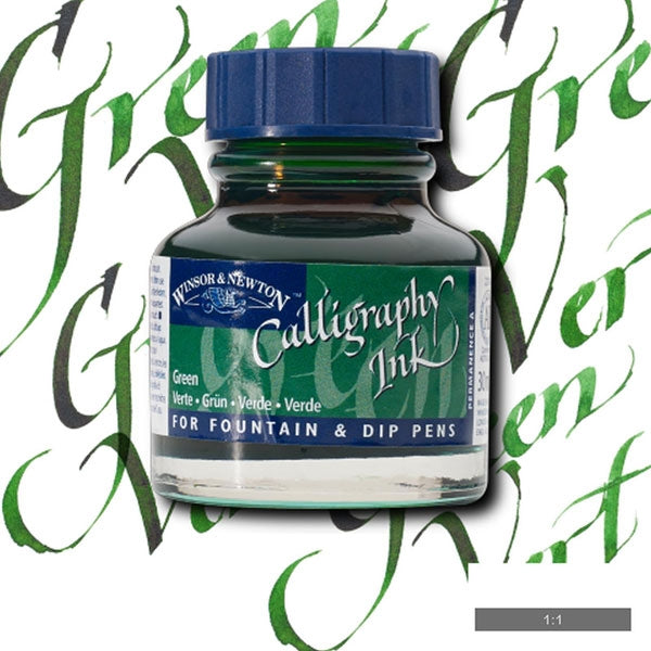 Winsor and Newton - Calligraphy Ink - 30ml - Green