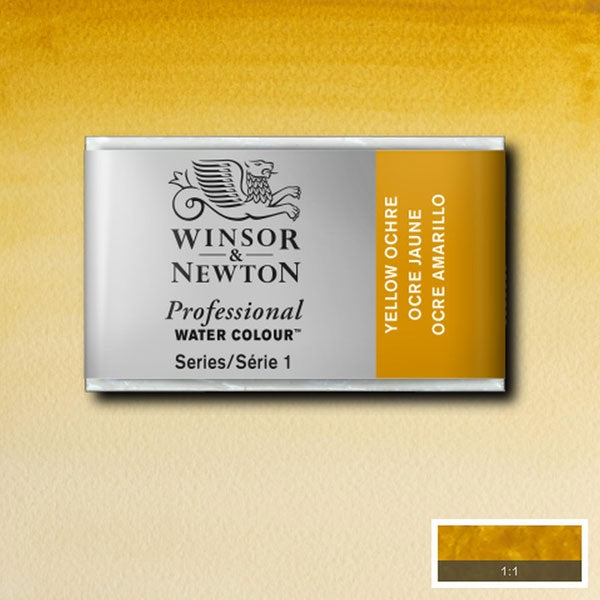 Winsor and Newton - Professional Artists' Watercolour Whole Pan - WP - Yellow Ochre Light