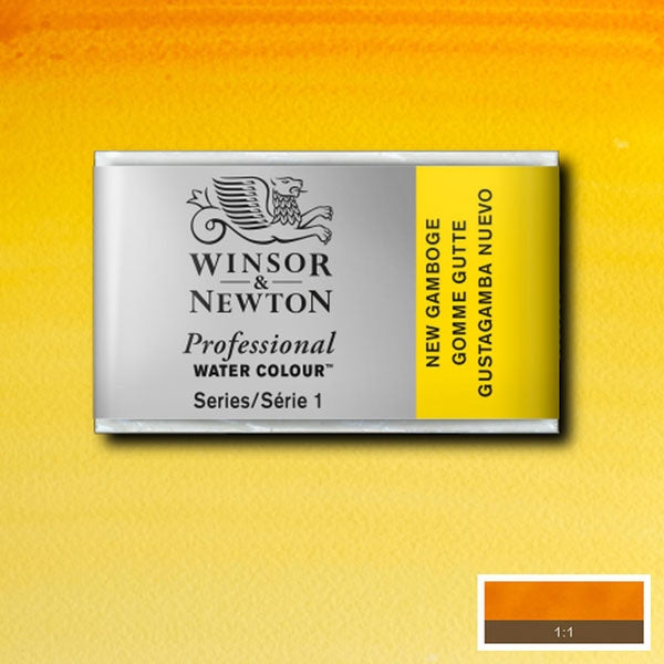 Winsor und Newton - Aquarell der professionellen Künstler -Watercolor Whole Pan - WP - New Gamboge