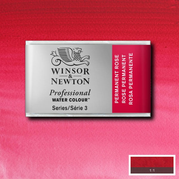 Winsor en Newton - Professional Artists 'Watercolor Whole Pan - WP - Permanente Rose