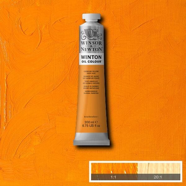 Winsor en Newton - Winton Oil Color - 200 ml - Cadmium Yellow Deep (46)