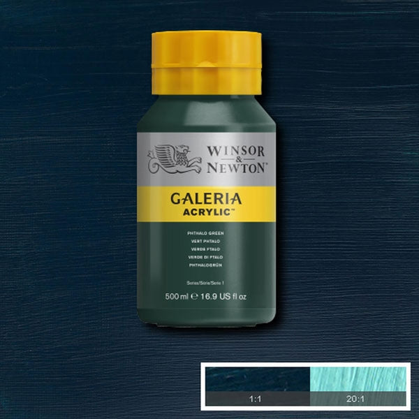 Winsor e Newton - Colore acrilico Galeria - 500 ml - Green Phthalo