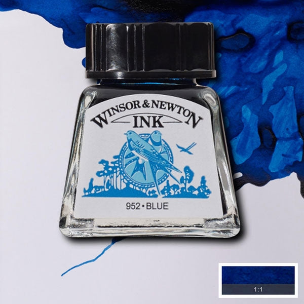 Winsor und Newton - Zeichnungstinte - 14ml - Blau
