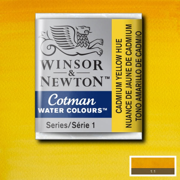 Winsor and Newton - Cotman Watercolour Half Pan - Cadmium Yellow