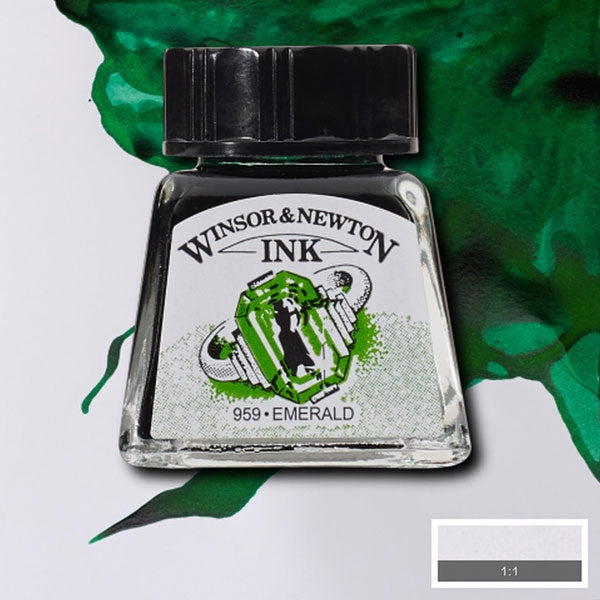 Winsor und Newton - Zeichnungstinte - 14ml - Emerald