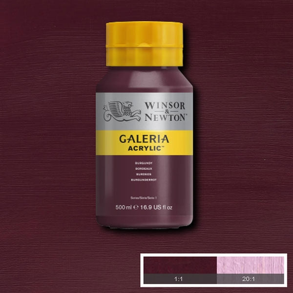 Winsor et Newton - Galeria Acrylic Couleur - 500 ml - Bourgogne
