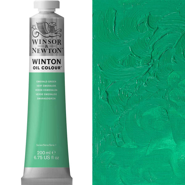 Winsor e Newton - Winton Oil Color - 200ml - Emerald Green (18)