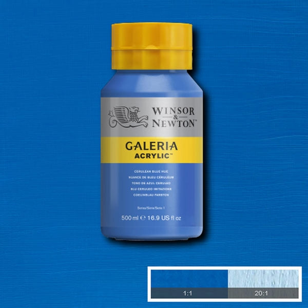 Winsor e Newton - Colore acrilico Galeria - 500 ml - Blue ceruleo
