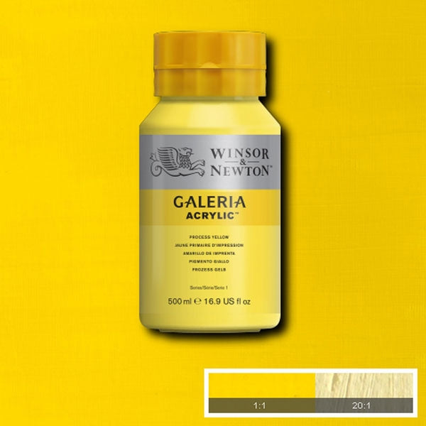 Winsor and Newton - Galeria Acrylic Colour - 500ml - Process Yellow