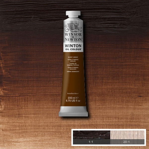 Winsor and Newton - Winton Oil Colour - 200ml - Burnt Umber (3)