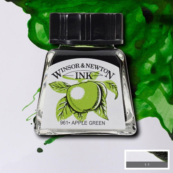 Winsor and Newton - Drawing Ink - 14ml - Apple Green