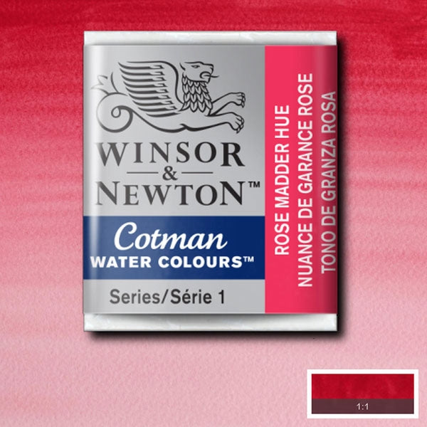Winsor et Newton - Cotman Watercolor Half Pan - Rose Madder