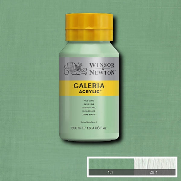 Winsor and Newton - Galeria Acrylic Colour - 500ml - Pale Olive