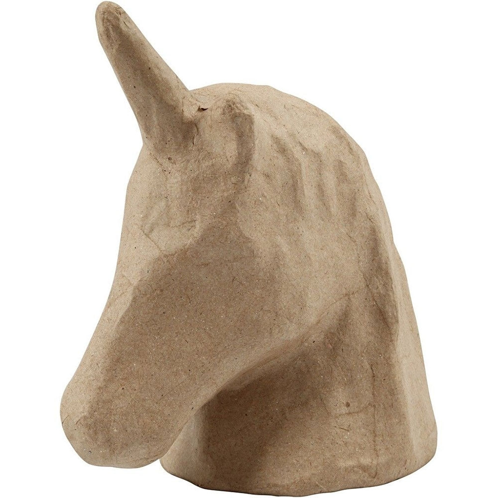 Créer Craft - Paper Mache Unicorn Head 18.5x10cm