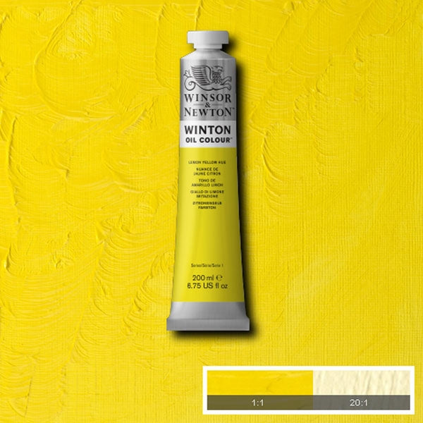 Winsor et Newton - Couleur d'huile de Winton - 200 ml - jaune de citron (26)