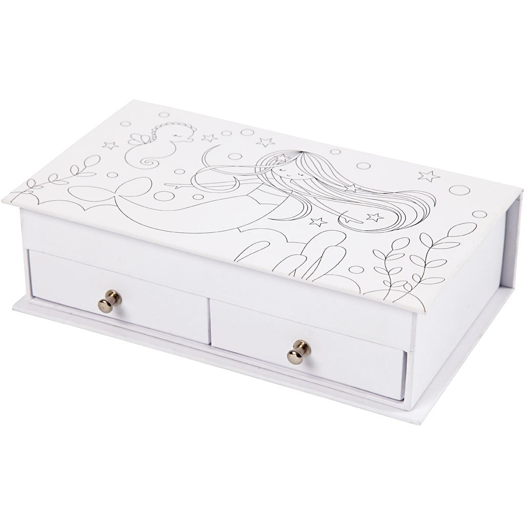 Créer Craft - Boîte à bijoux 18x10.5x5cm Carte Sirène