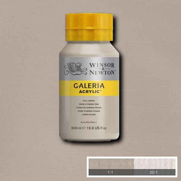 Winsor e Newton - Colore acrilico Galeria - 500 ml - pallido umber