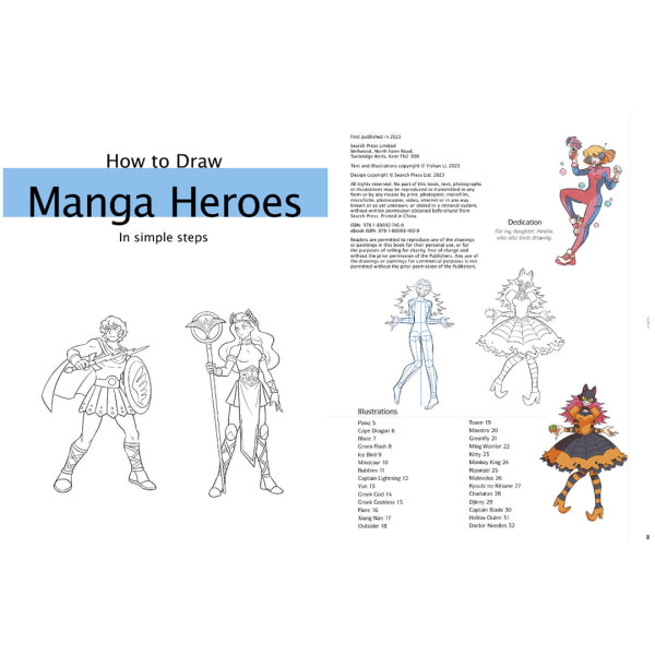 Cerca libri per la stampa-Come disegnare-Manga Heroes