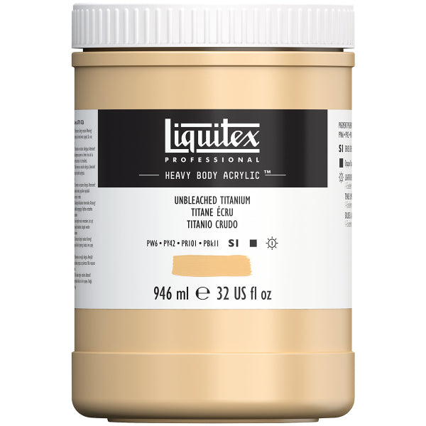 Liquitex Heavy Body Acrylic - 946ml Unbleached Titanium S1