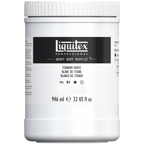 Liquitex zwaar lichaam acryl - 946 ml titanium wit S1