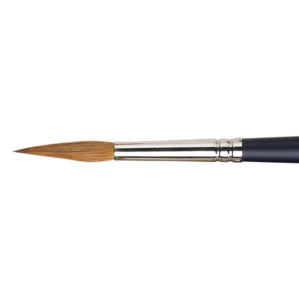 Winsor and Newton - Artists' Watercolour Sable Pointed Round Short Handle Brush - No. 8