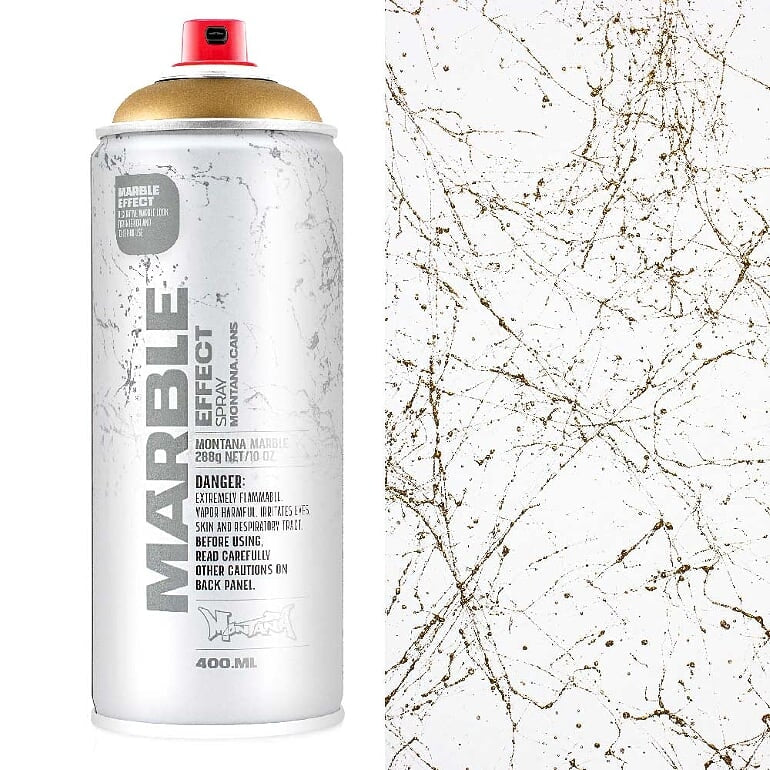 Montana - Marble Effect - Goud - 400 ml (Emgold)